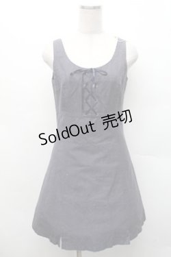 画像1: Emily Temple cute / 裾チュールノースリーブワンピース  紺 S-26-02-17-040-ET-OP-AS-ZS