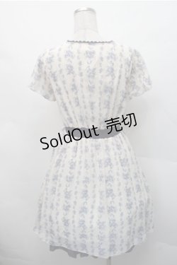 画像2: axes femme / ブーケストライプワンピース  オフｘ紺 S-26-02-17-041-AX-OP-AS-ZS