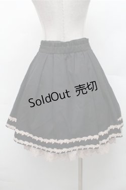 画像2: axes femme / レース付きタックスカート  黒 S-26-02-17-044-AX-SK-AS-ZS