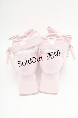 画像3: axes femme kawaii / ダブルリボンスカラップパンプス M ピンク S-26-02-17-006-AX-SH-HR-ZS