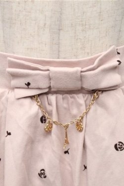 画像4: axes femme / 単色パネルパリ柄スカート  ピンク S-26-02-17-045-AX-SK-AS-ZS