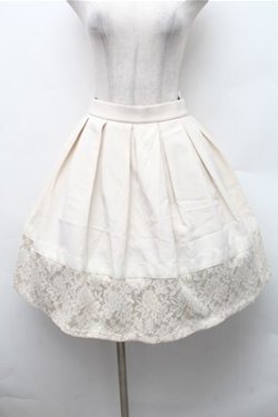 画像1: axes femme / 裾レーススカート  オフ S-26-02-17-046-AX-OP-AS-ZS