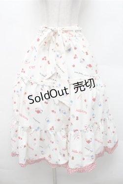 画像1: axes femme / ハローキティプリントスカート  オフ S-26-02-17-050-AX-SK-AS-ZS