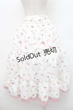 画像2: axes femme / ハローキティプリントスカート  オフ S-26-02-17-050-AX-SK-AS-ZS