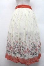 画像2: axes femme / アネモネ柄パイピングスカート  オフ S-26-02-17-051-AX-SK-AS-ZS (2)