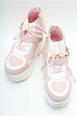 画像1: LOLITA / 厚底スニーカー M ピンクｘオフ S-26-02-17-007-LO-SH-HR-ZS