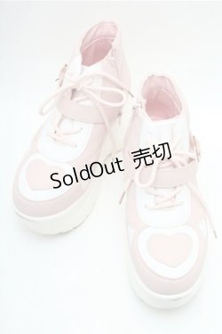 画像1: LOLITA / 厚底スニーカー M ピンクｘオフ S-26-02-17-007-LO-SH-HR-ZS