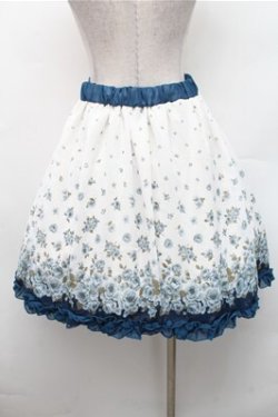 画像2: axes femme / メッセージ×花柄スカート  キナリ S-26-02-17-055-AX-SK-HR-ZS