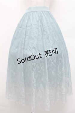 画像1: axes femme / グラデーションスカート  グリーン S-26-02-17-056-AX-SK-TE-ZS