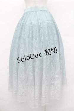 画像2: axes femme / グラデーションスカート  グリーン S-26-02-17-056-AX-SK-TE-ZS