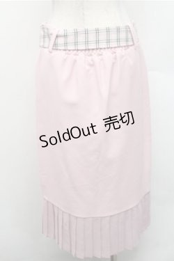 画像2: Swankiss / 裾チュールタイトスカート  ピンク S-26-02-17-057-CA-SK-AS-ZS