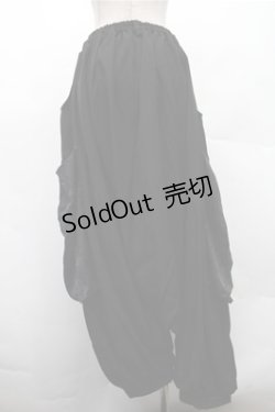 画像2: Deorart / 【Deorart 百奇夜行】ボックスパーツ・サルエルパンツ  黒 S-26-02-17-060-PU-PA-AS-ZS