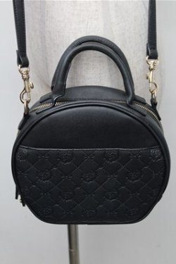 画像2: Maison de FLEUR / モノグラムハットケース型バッグ  黒 S-26-02-17-010-LO-BG-HR-ZS