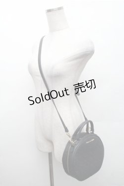 画像3: Maison de FLEUR / モノグラムハットケース型バッグ  黒 S-26-02-17-010-LO-BG-HR-ZS