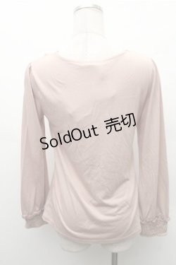 画像2: axes femme / /レースデザインカットソー  ピンク S-26-02-17-016-AX-TO-AS-ZS