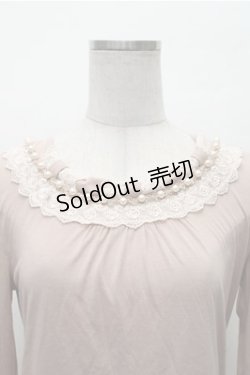 画像3: axes femme / /レースデザインカットソー  ピンク S-26-02-17-016-AX-TO-AS-ZS