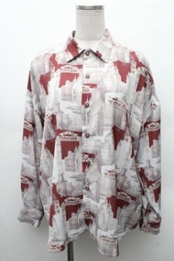 画像1: AXES-X / ロマネスクシャツ  エンジ S-26-02-17-017-LO-BL-AS-ZS