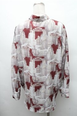 画像2: AXES-X / ロマネスクシャツ  エンジ S-26-02-17-017-LO-BL-AS-ZS