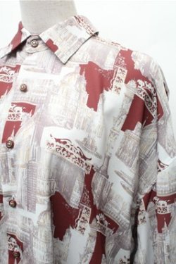 画像3: AXES-X / ロマネスクシャツ  エンジ S-26-02-17-017-LO-BL-AS-ZS