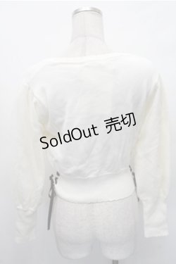 画像2: axes femme POETIQUE / /チュール袖プルオーバー  キナリ S-26-02-17-020-AX-TO-HR-ZS