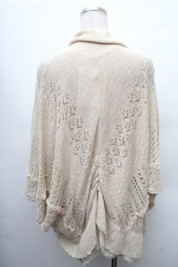 画像2: axes femme / 裾フリルポンチョカーデ  オフ S-26-02-17-022-AX-TO-AS-ZS