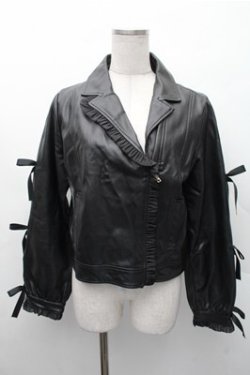 画像1: Rojita / PUレザージャケット  黒 S-26-02-17-024-LO-TO-AS-ZS