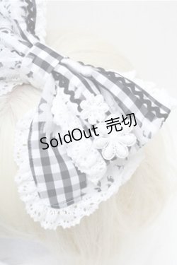 画像2: BABY,THE STARS SHINE BRIGHT / Fragrant Floral Menuetカチューシャ  黒ｘ白 S-26-02-17-004-BA-AC-HR-ZS