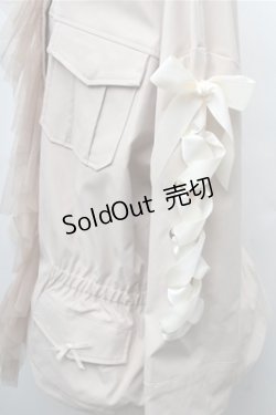 画像4: Swankiss / リボンチュールジャケット  オフ S-26-02-17-028-CA-JA-AS-ZS