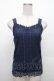 画像1: axes femme / 総レースキャミタンク  紺 S-26-02-18-030-AX-TO-HR-ZS (1)