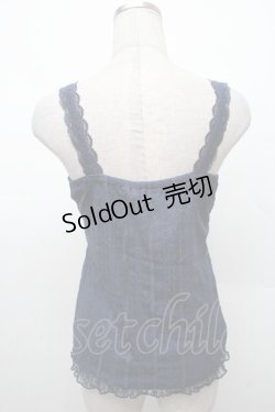 画像2: axes femme / 総レースキャミタンク  紺 S-26-02-18-030-AX-TO-HR-ZS