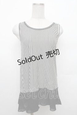 画像1: axes femme / ストライプチュニアンサンブル  黒ｘ白 S-26-02-18-031-AX-OP-HR-ZS