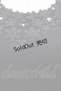 画像3: axes femme / 吸水速乾モチーフレースタンク  黒 S-26-02-18-032-AX-TO-HR-ZS