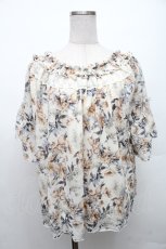 画像1: axes femme / /お花シフォントップス  アイボリー S-26-02-18-034-AX-TO-HR-ZS (1)