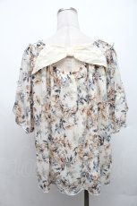 画像2: axes femme / /お花シフォントップス  アイボリー S-26-02-18-034-AX-TO-HR-ZS (2)