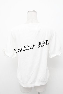 画像2: axes femme / ローズ刺繍カットカーディガン  白 S-26-02-18-036-AX-TO-HR-ZS