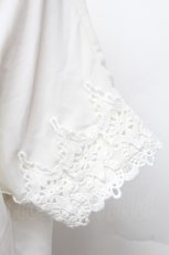画像3: axes femme / バックレースアップシフォンブラウス  白 S-26-02-18-037-AX-BL-HR-ZS (3)