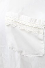 画像4: axes femme / バックレースアップシフォンブラウス  白 S-26-02-18-037-AX-BL-HR-ZS (4)