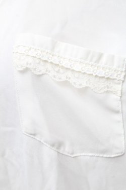 画像4: axes femme / バックレースアップシフォンブラウス  白 S-26-02-18-037-AX-BL-HR-ZS