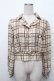 画像1: axes femme POETIQUE / チェック羽織りブラウス  ベージュ S-26-02-18-038-AX-BL-HR-ZS (1)