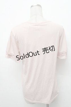 画像2: axes femme / ハシゴレース使いインナープルオーバー  ピンク S-26-02-18-039-AX-TO-HR-ZS