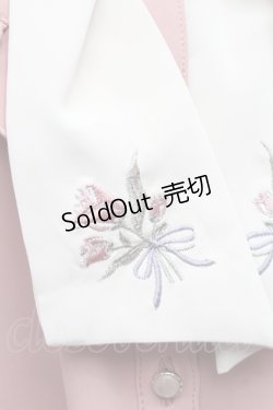 画像3: axes femme / ブーケリボン刺繍ブラウス  ピンク S-26-02-18-040-AX-BL-HR-ZS
