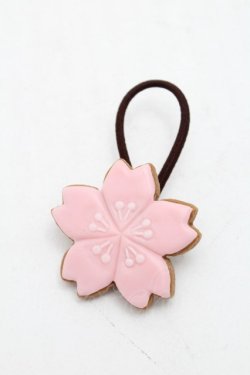 画像1: Q-pot. / サクラシュガークッキーヘアゴム  ピンク S-26-02-18-005-QP-AC-AS-ZS