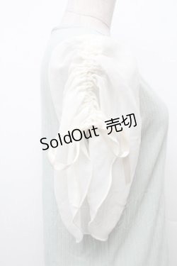 画像3: axes femme / ドロストフレア袖巻きバラプルオーバー  ミント S-26-02-18-043-AX-TO-HR-ZS