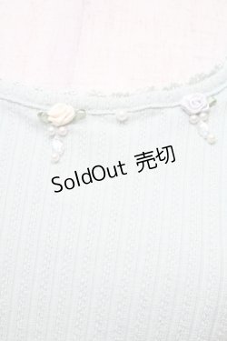 画像4: axes femme / ドロストフレア袖巻きバラプルオーバー  ミント S-26-02-18-043-AX-TO-HR-ZS