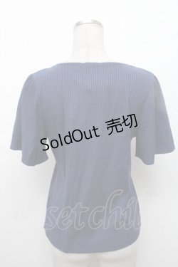 画像2: axes femme / 花刺繍スカラップレースプルオーバー  紺 S-26-02-18-045-AX-TO-HR-ZS