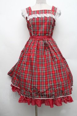 画像1: Angelic Pretty / Campusジャンパースカート  赤 S-26-02-18-049-AP-OP-AS-ZS