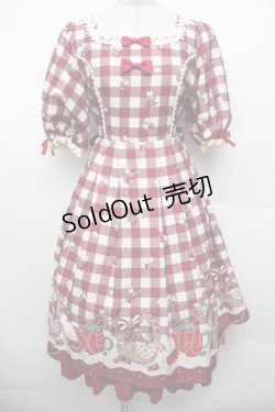 画像1: axes femme kawaii / ベリーズピクニックワンピース  赤 S-26-02-18-050-AX-OP-AS-ZS