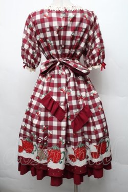 画像2: axes femme kawaii / ベリーズピクニックワンピース  赤 S-26-02-18-050-AX-OP-AS-ZS