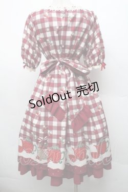 画像2: axes femme kawaii / ベリーズピクニックワンピース  赤 S-26-02-18-050-AX-OP-AS-ZS