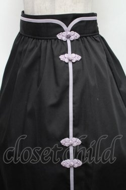 画像3: axes femme / オリエンタルチャイナスカート F 黒 S-26-02-18-056-AX-SK-TE-ZS